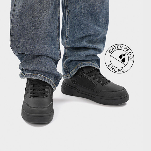 Varmforet høy sneakers waterproof