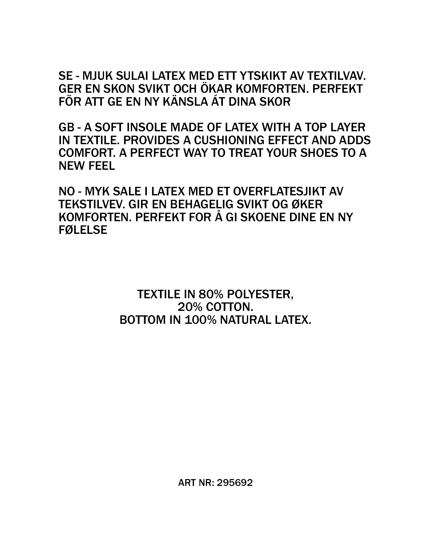 Myk såle 35-40