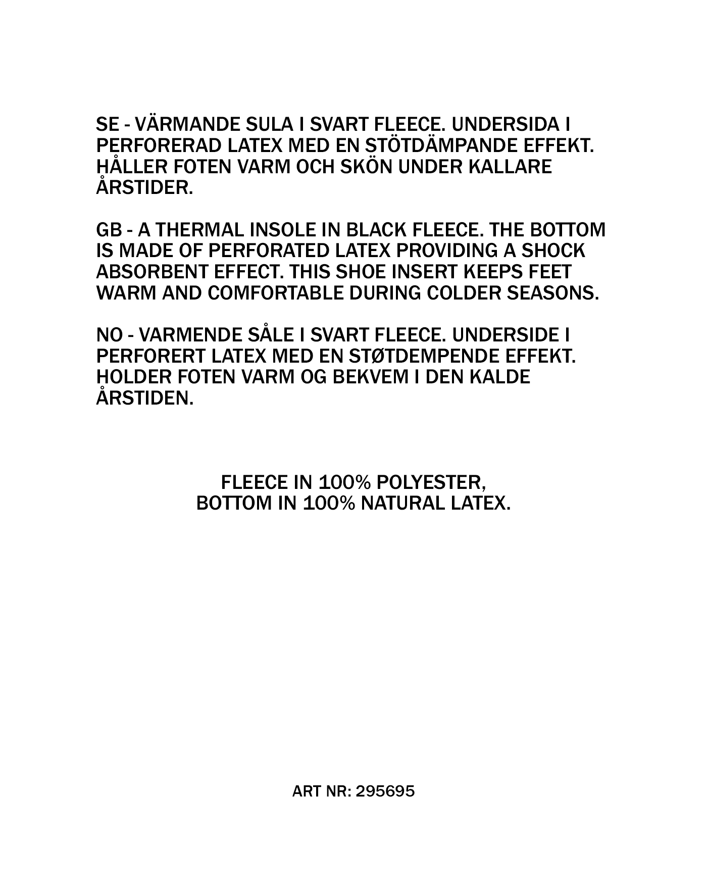 Fleecesåle 41-46