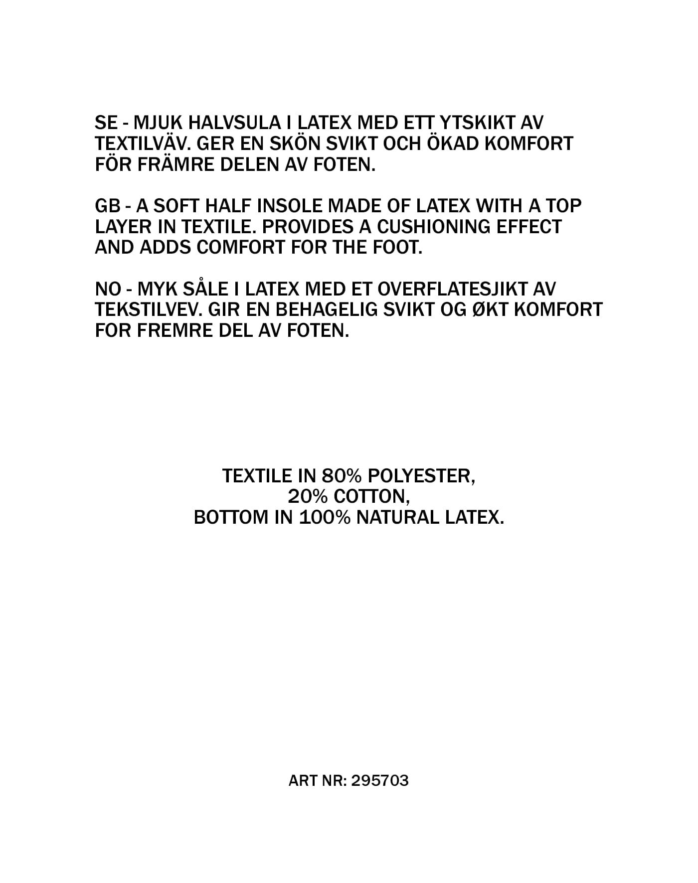 Halvsåle 35-42