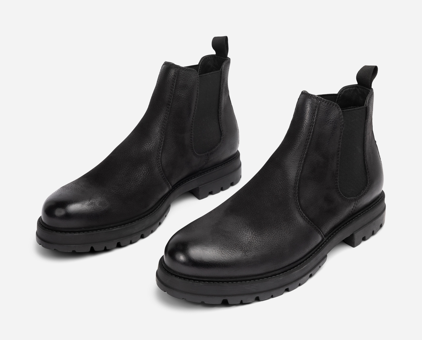 PACE, Fleeceforet chelseaboots Sort
