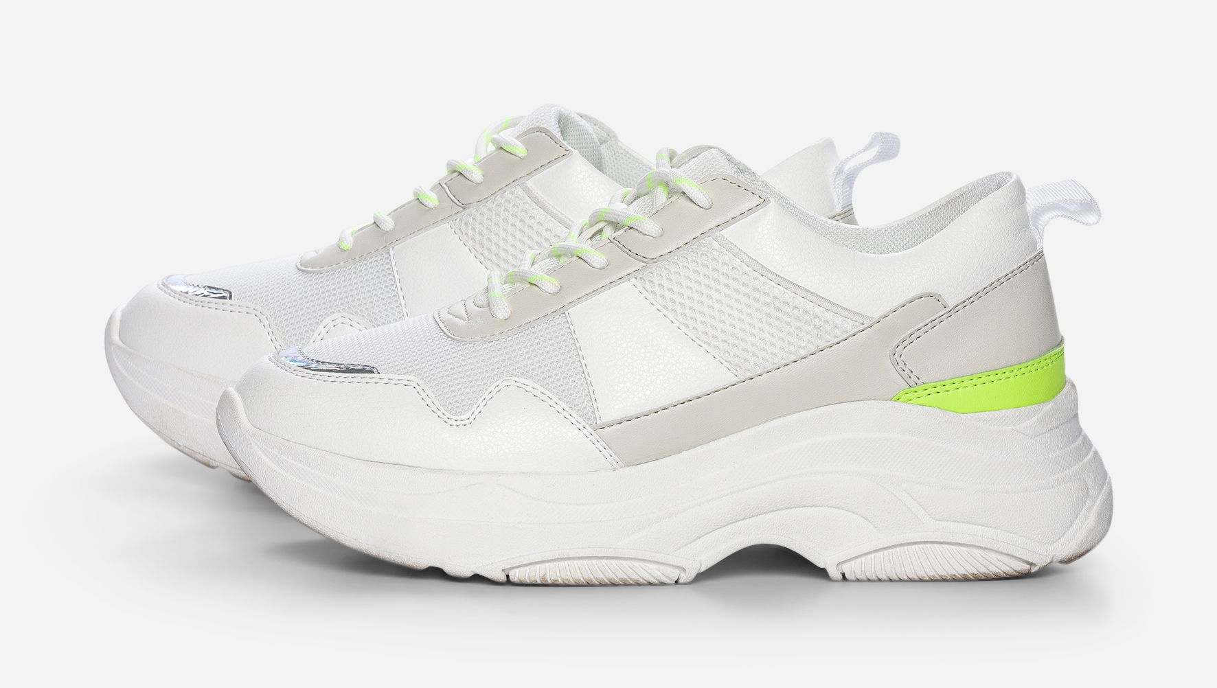 ATTITUDE, Chunky sneakers Hvit