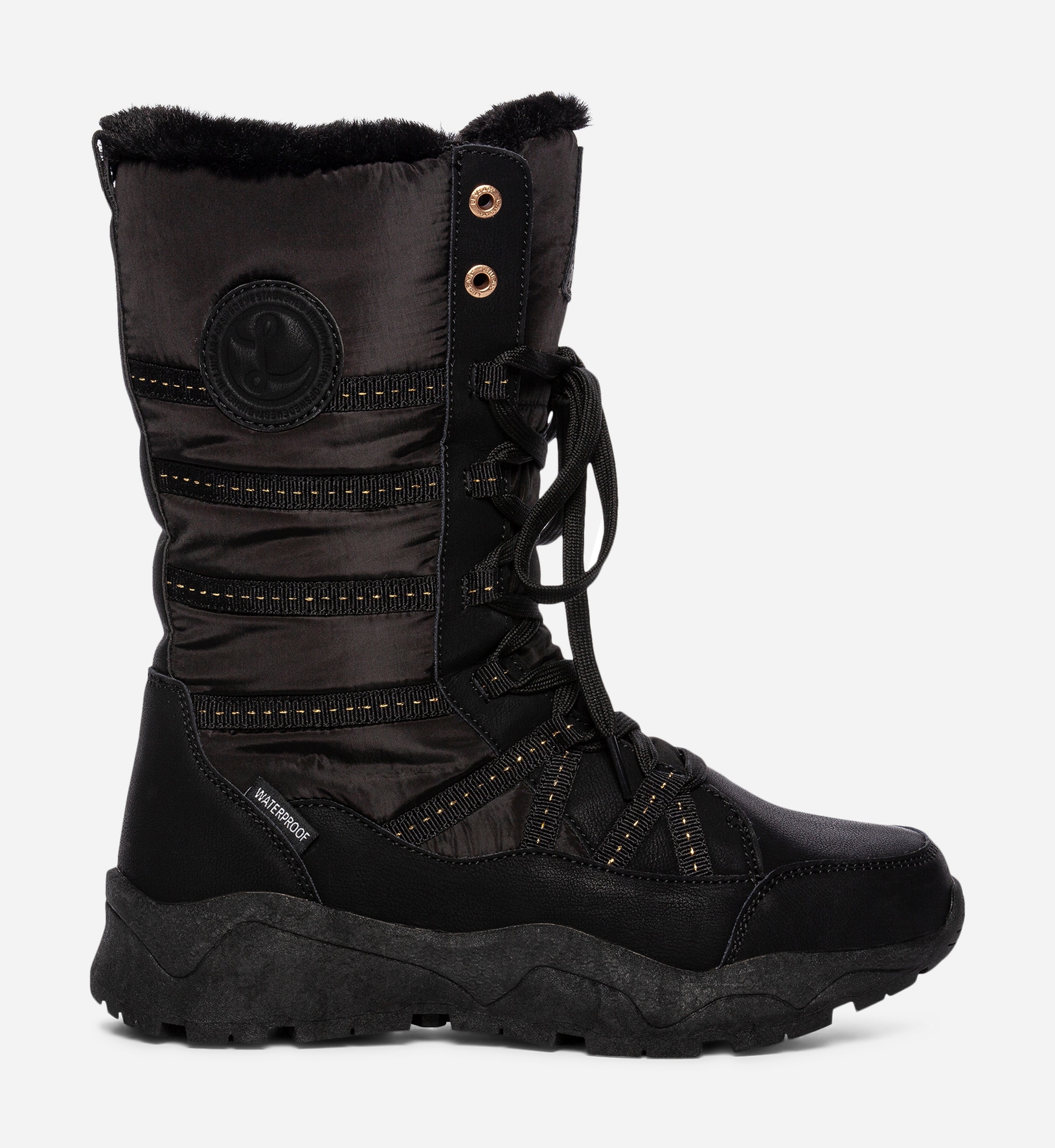 LINEAR, Varmforet støvlett, waterproof Sort