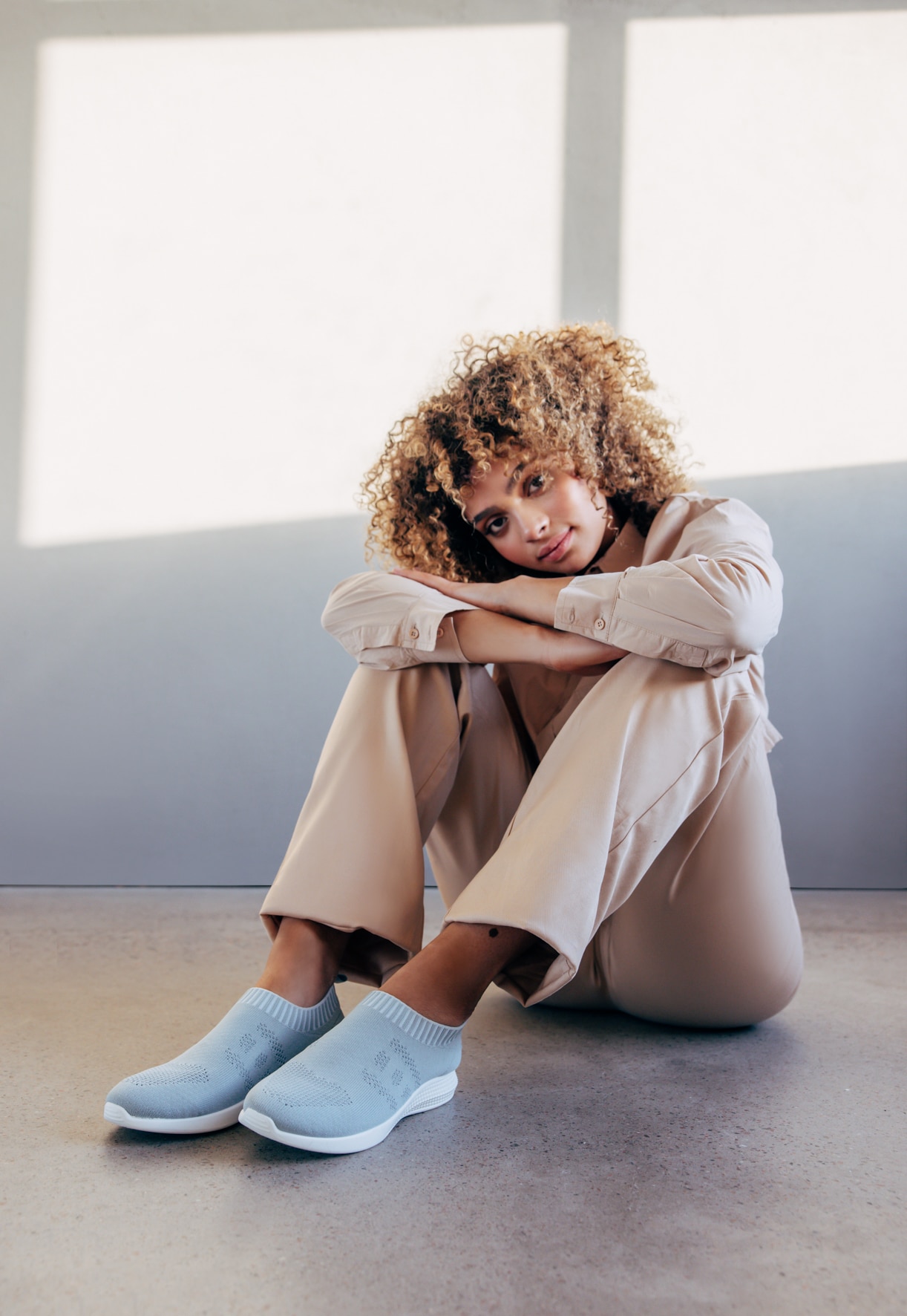 SO ALL, Sock sneakers Blå
