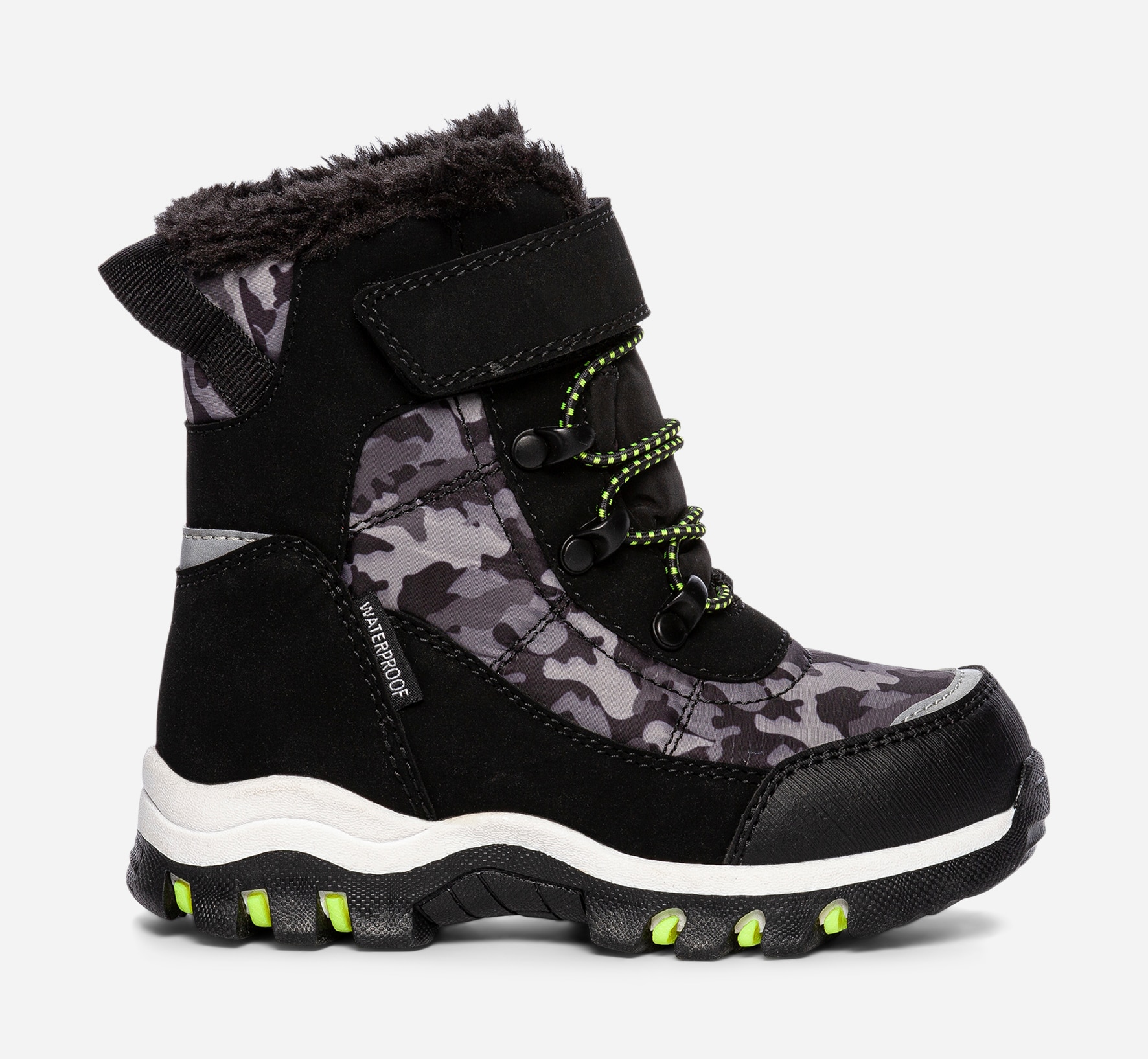LINEAR, Varmforet skolett waterproof Sort