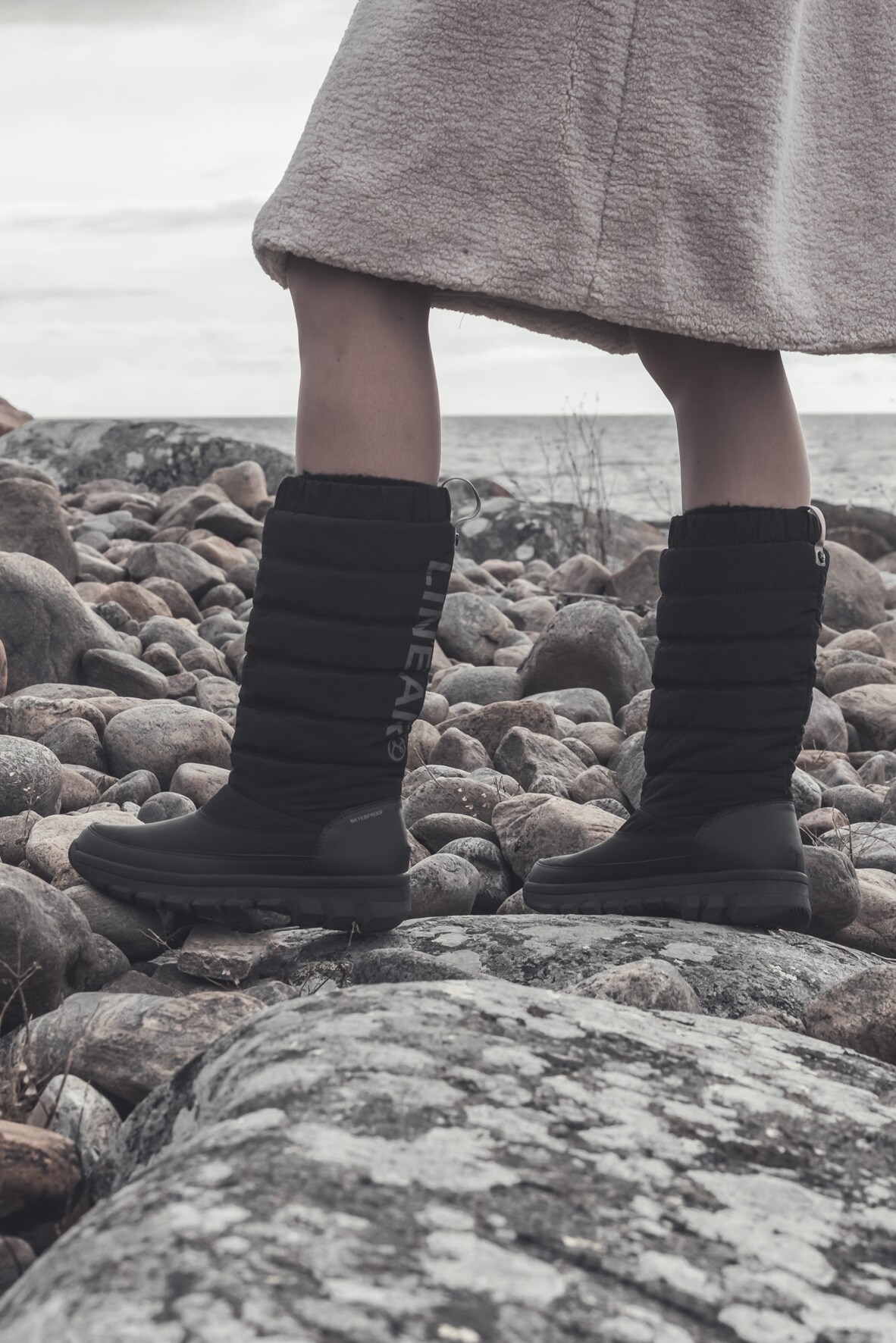 LINEAR, Varmforet støvlett, waterproof Sort