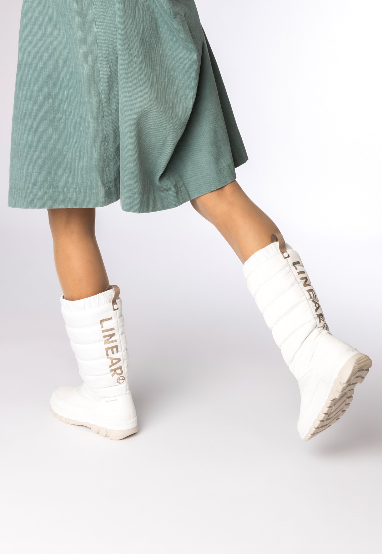 LINEAR, Varmforet støvlett Hvit