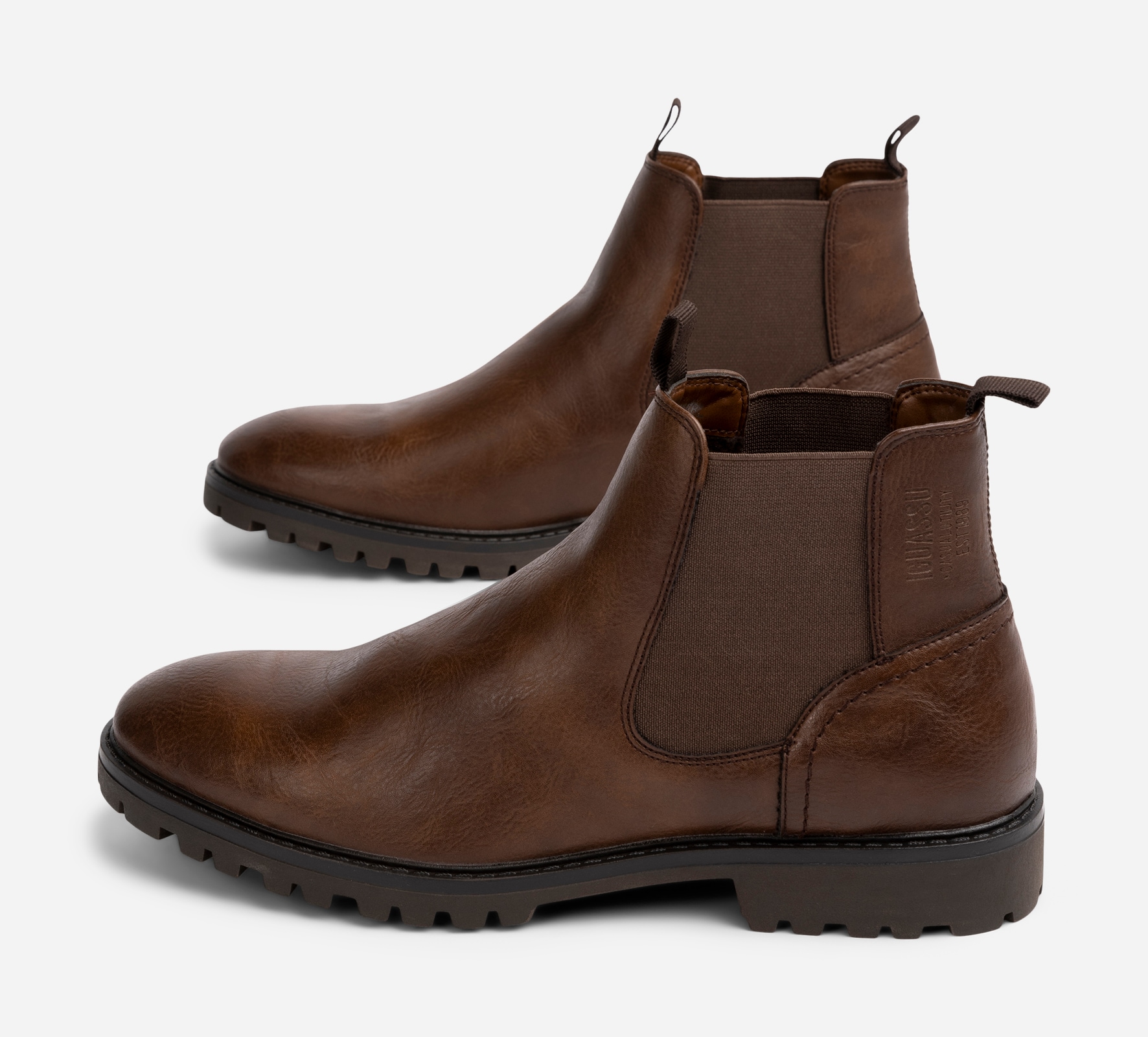 IGUASSU, Fleeceforet chelseaboots Brun