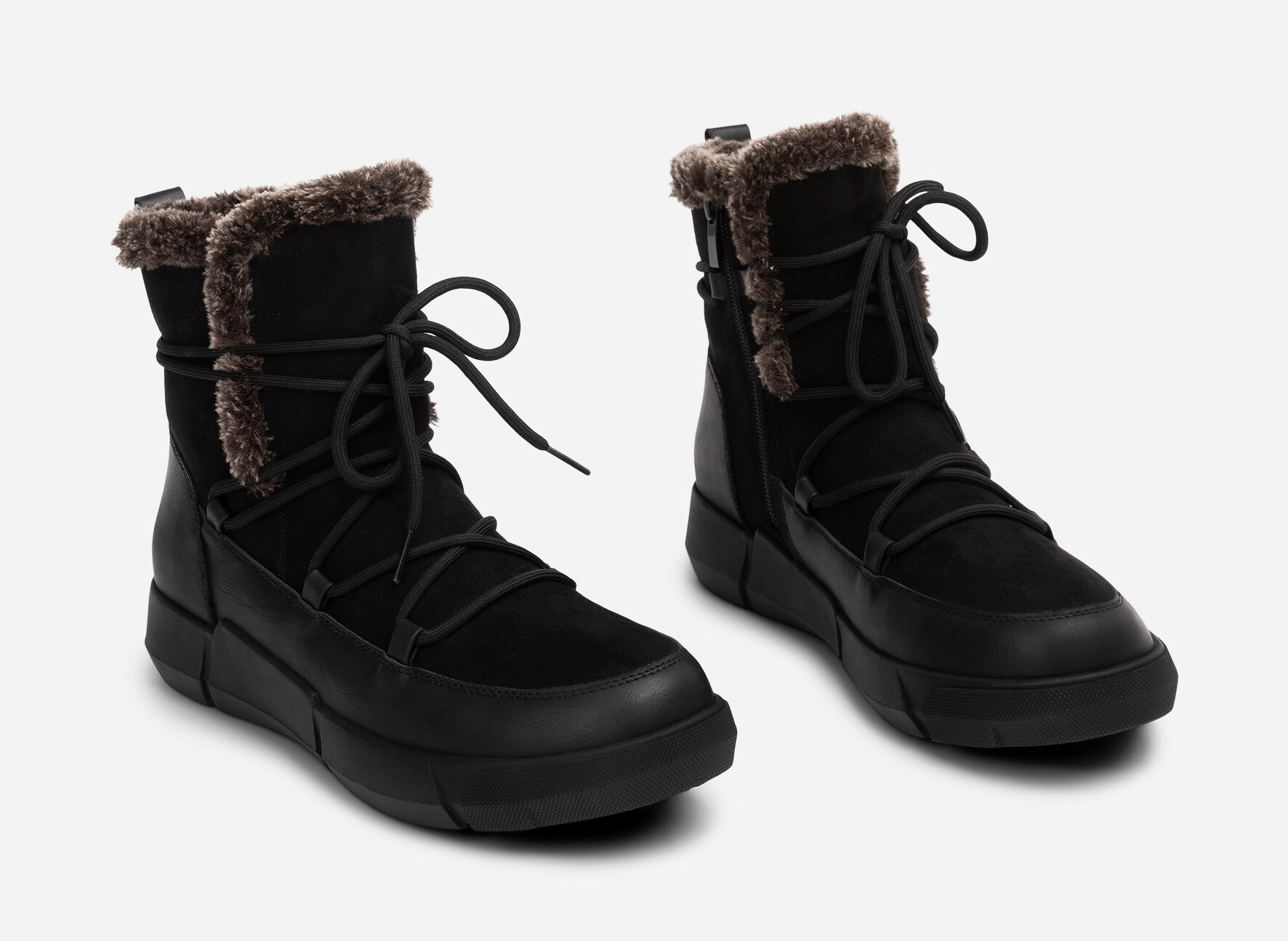 SO ALL, Varmforet boots Sort