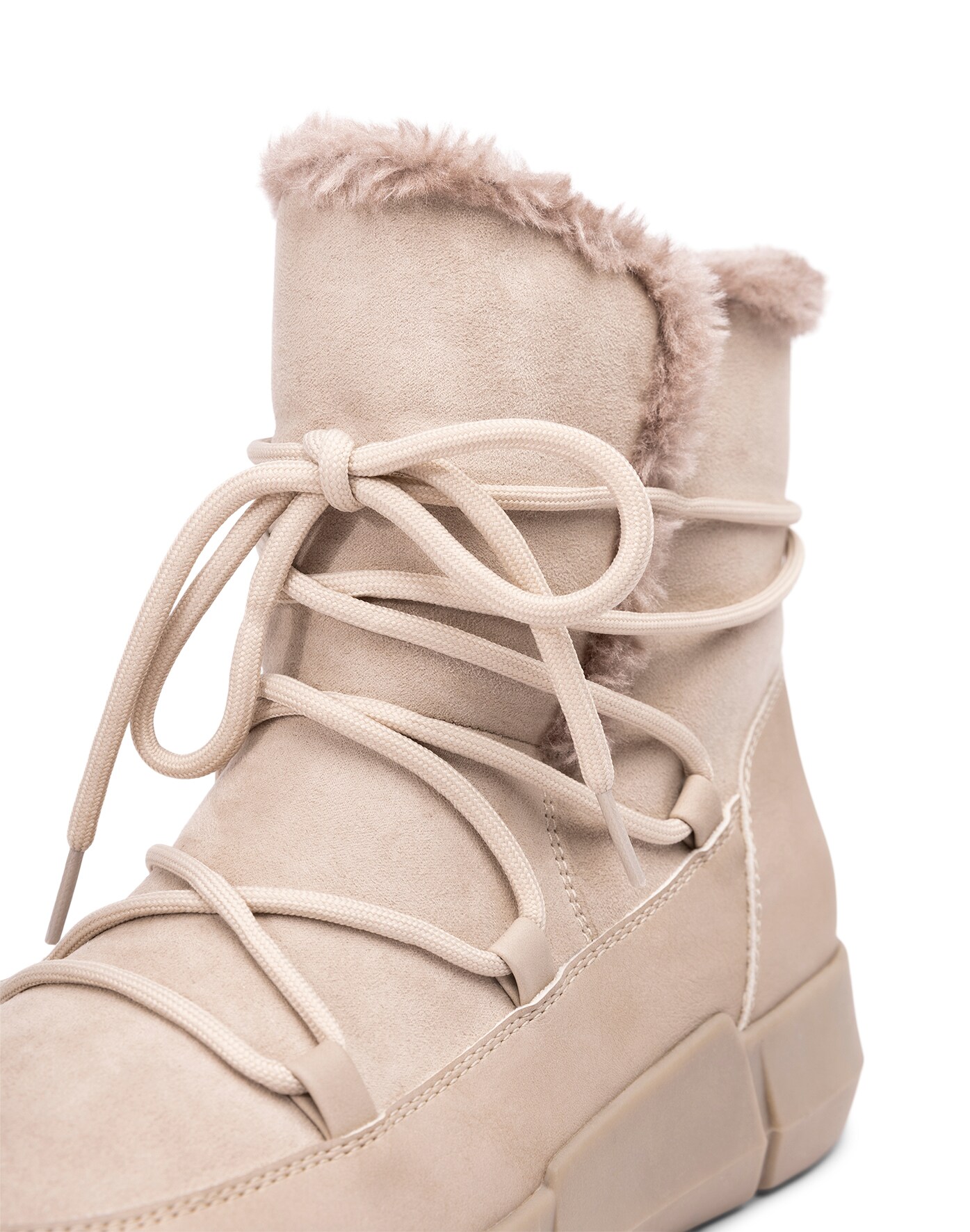 SO ALL, Varmforet boots Beige