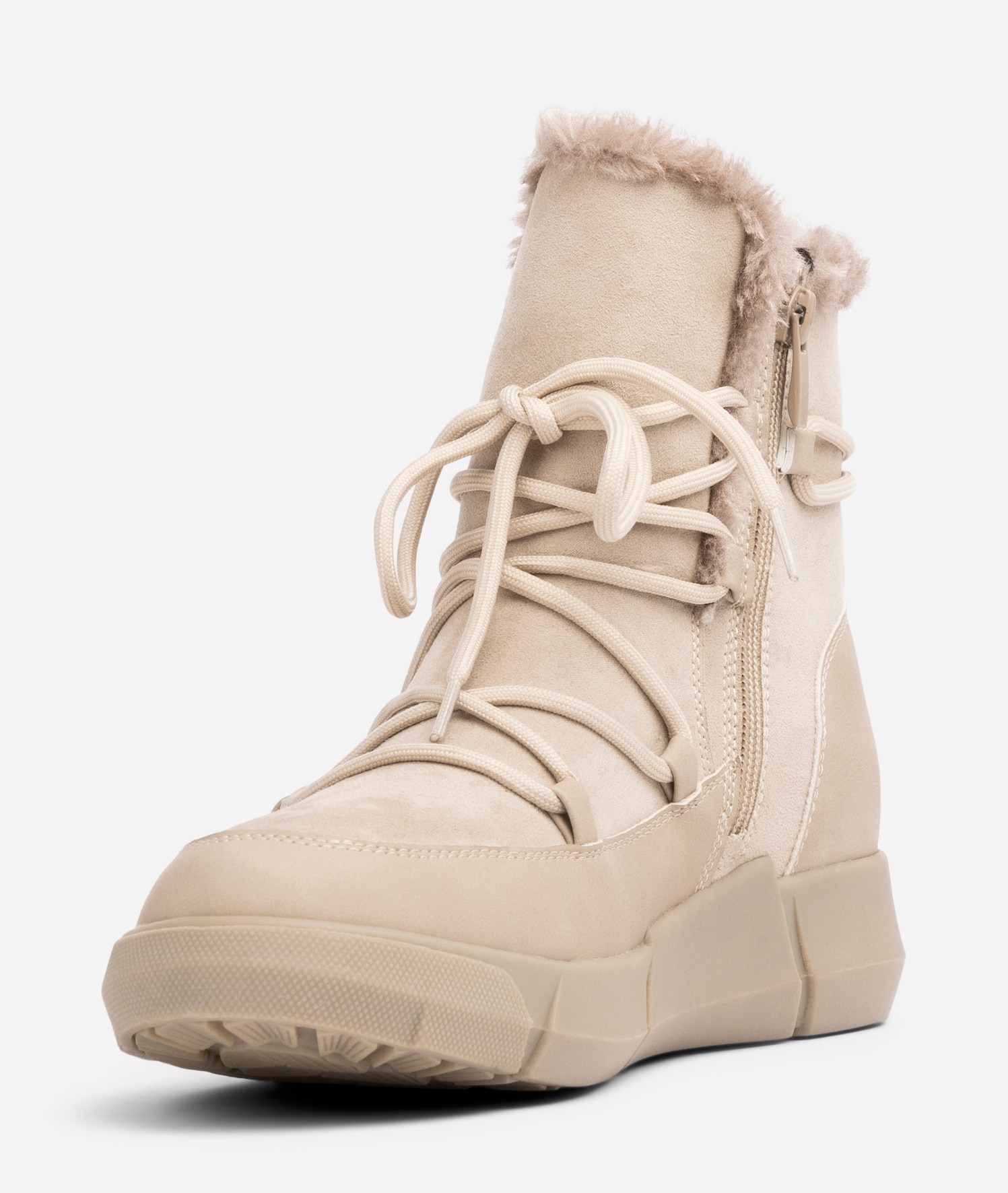 SO ALL, Varmforet boots Beige