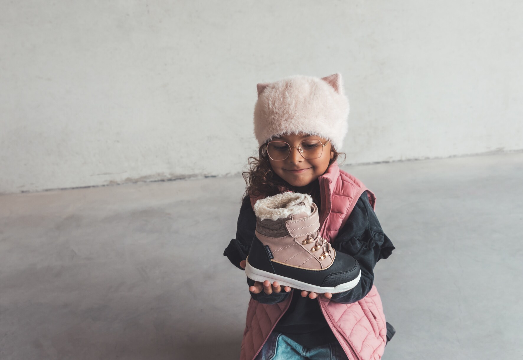 LINEAR, Varmforet skolett waterproof Rosa