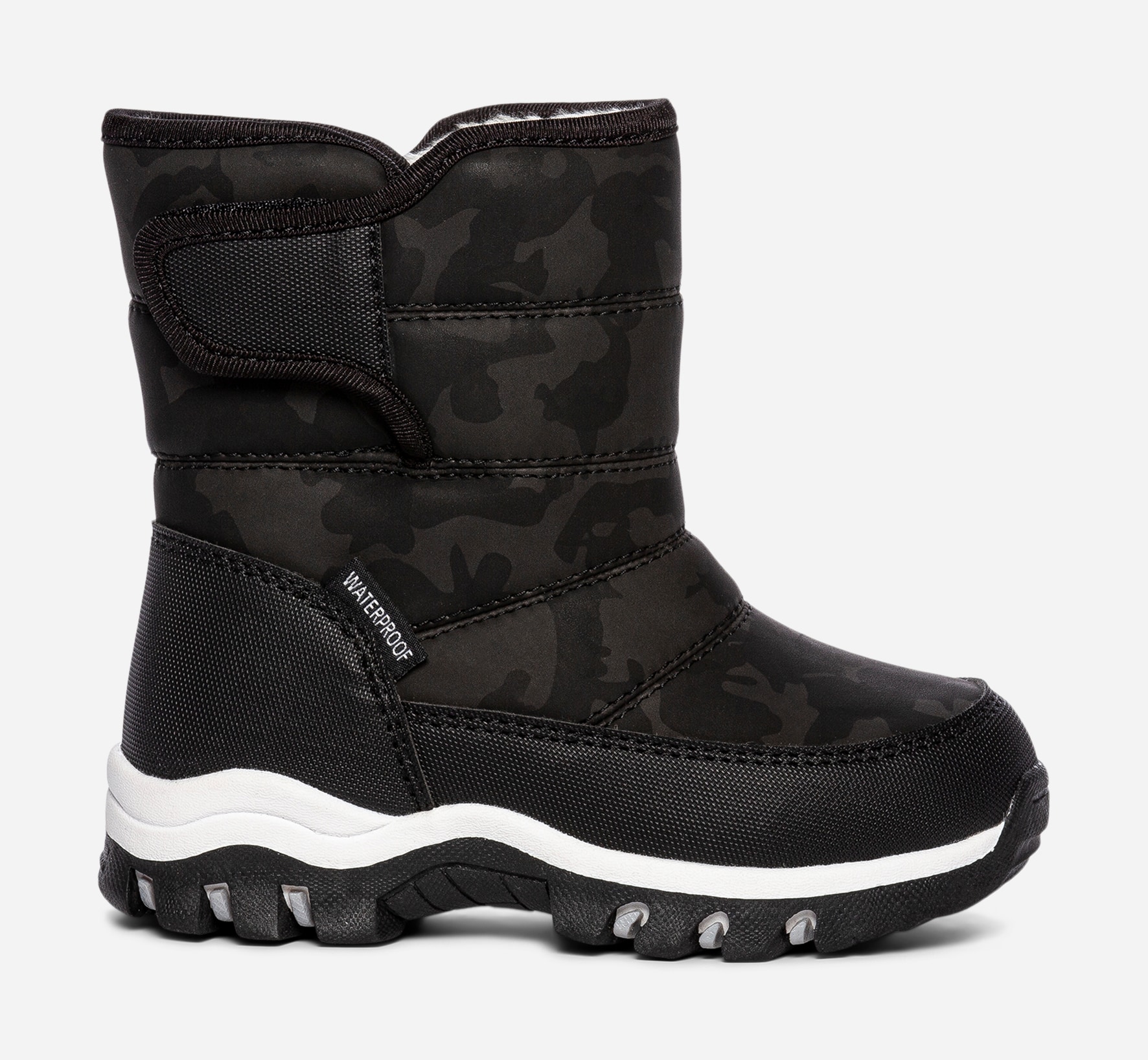 LINEAR, Varmforet støvlett, waterproof Sort