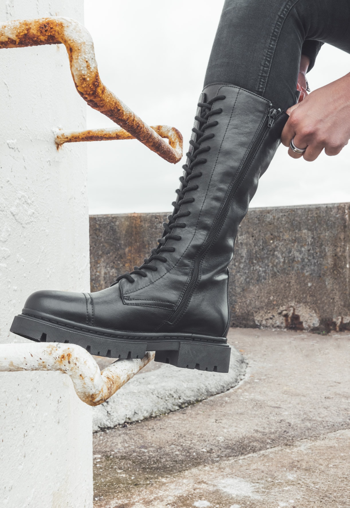 PACE, Støvlett Sort