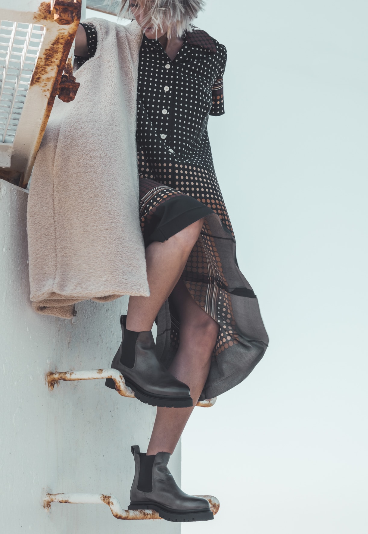 PACE, Chelseaboots Grå