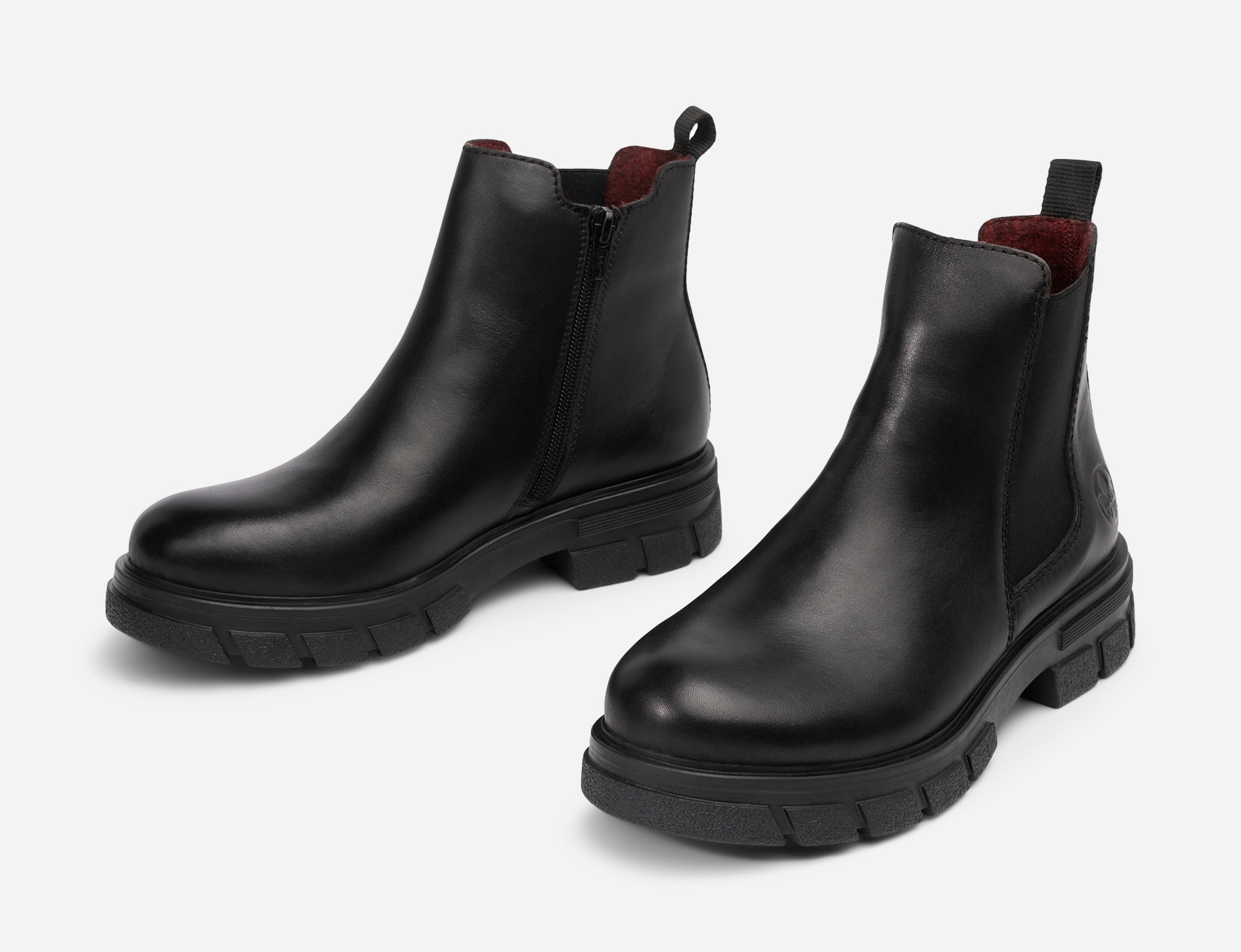 RIEKER, Chelseaboots Sort