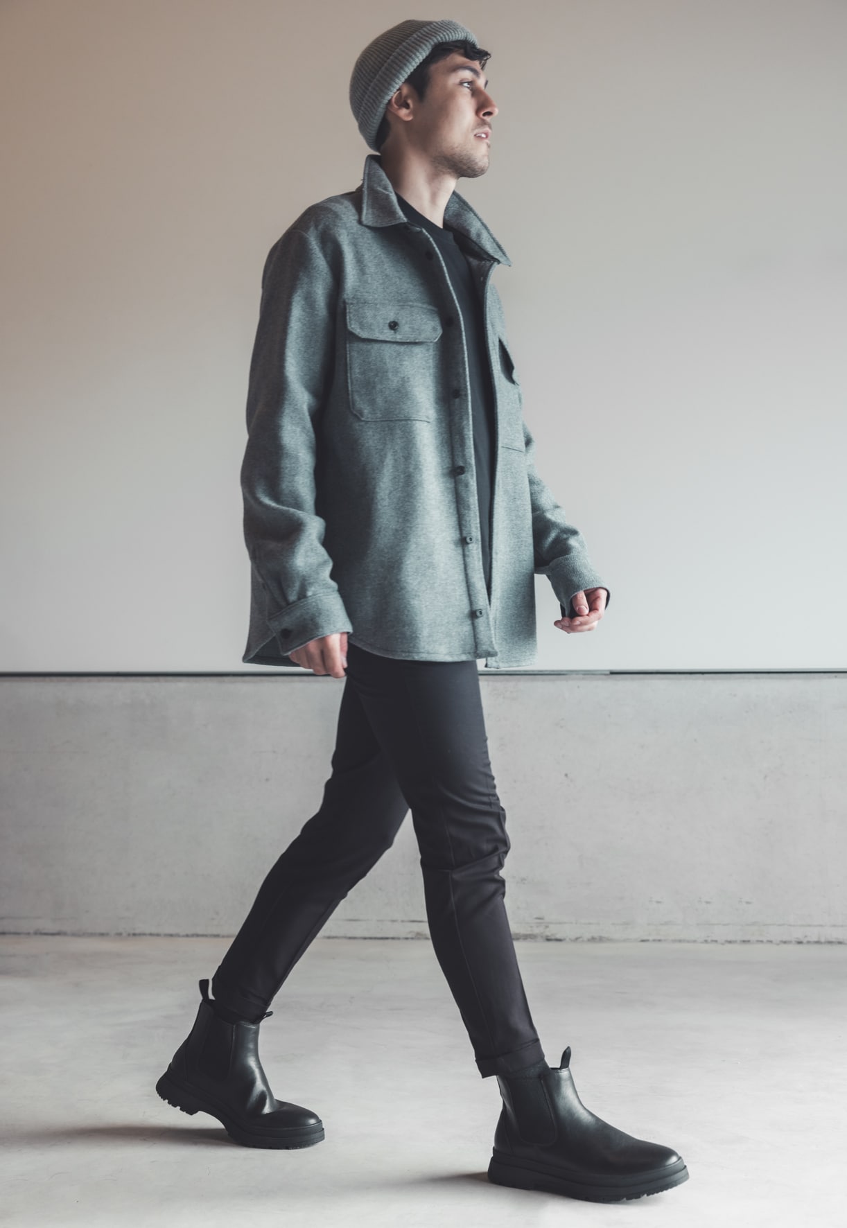 IGUASSU, Varmforet chelseaboots Sort