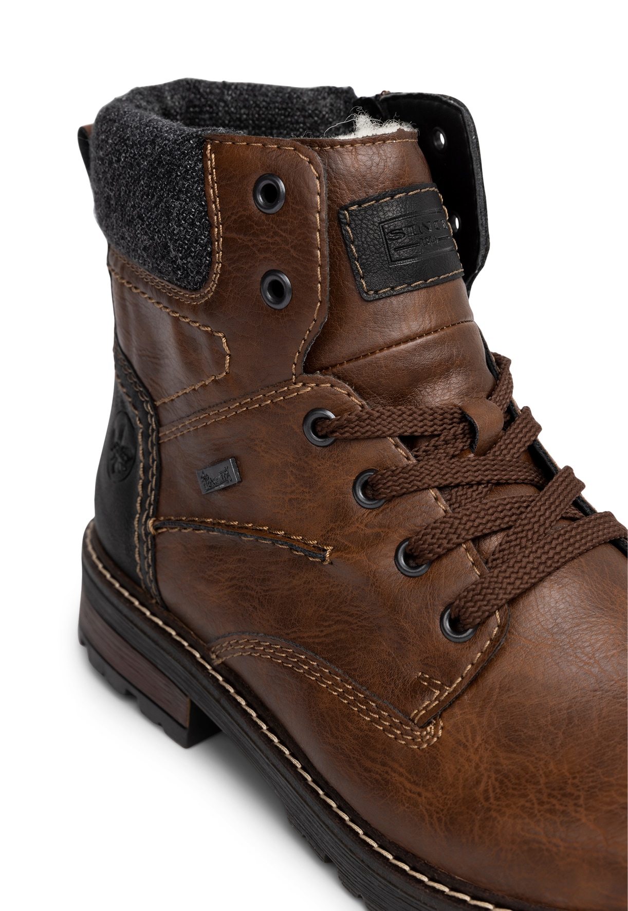 RIEKER, Varmforet skolett Brun