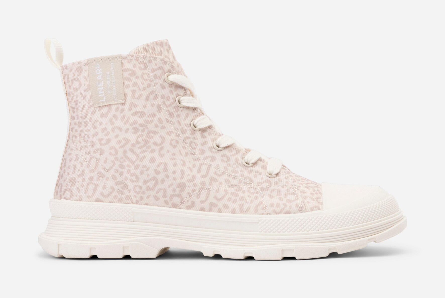 LINEAR, Tøy-snøreboots Rosa