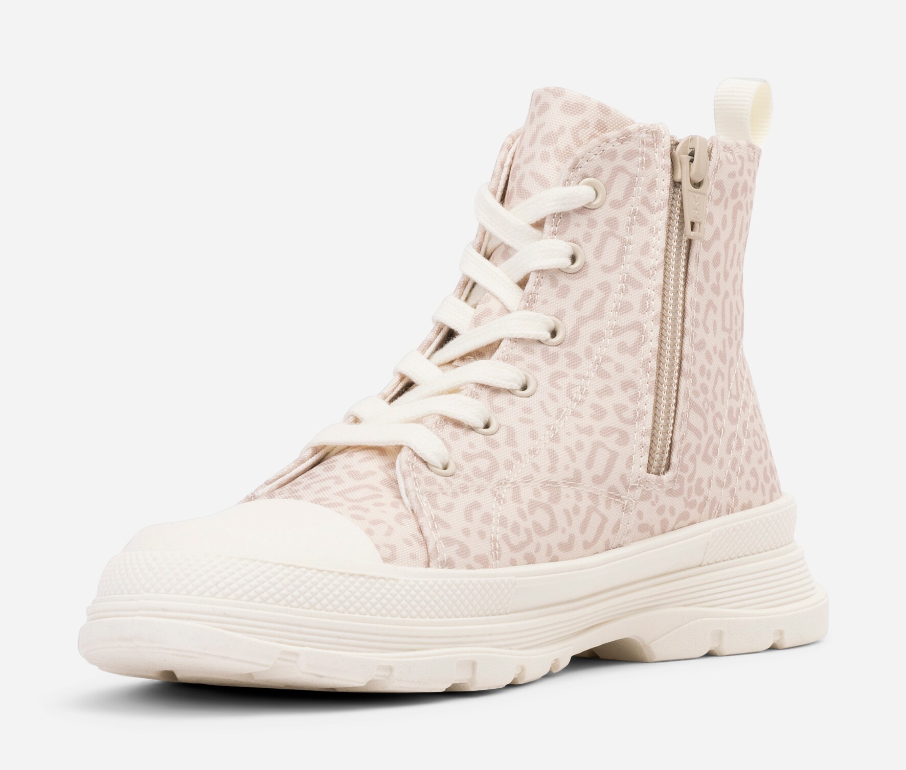 LINEAR, Tøy-snøreboots Rosa