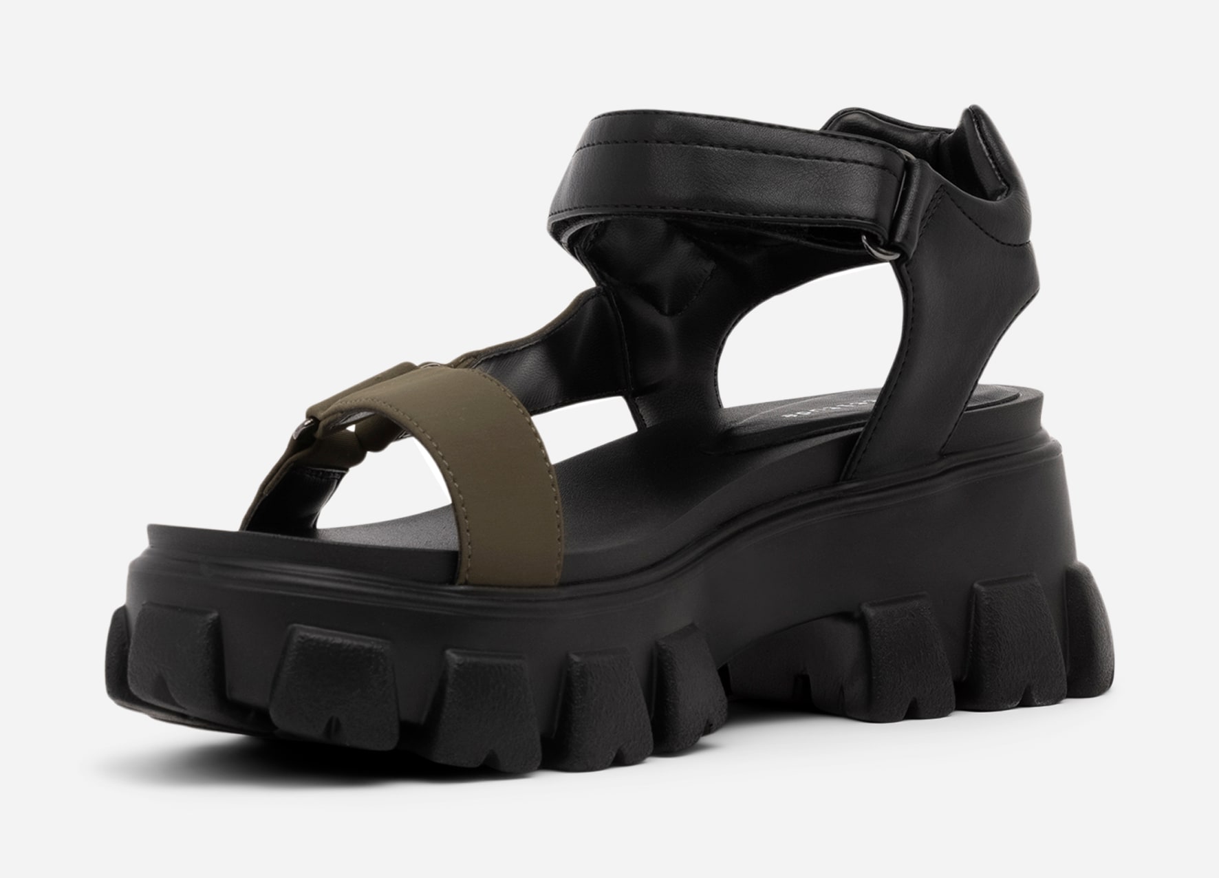 ATTITUDE, Sandal med reimer Sort