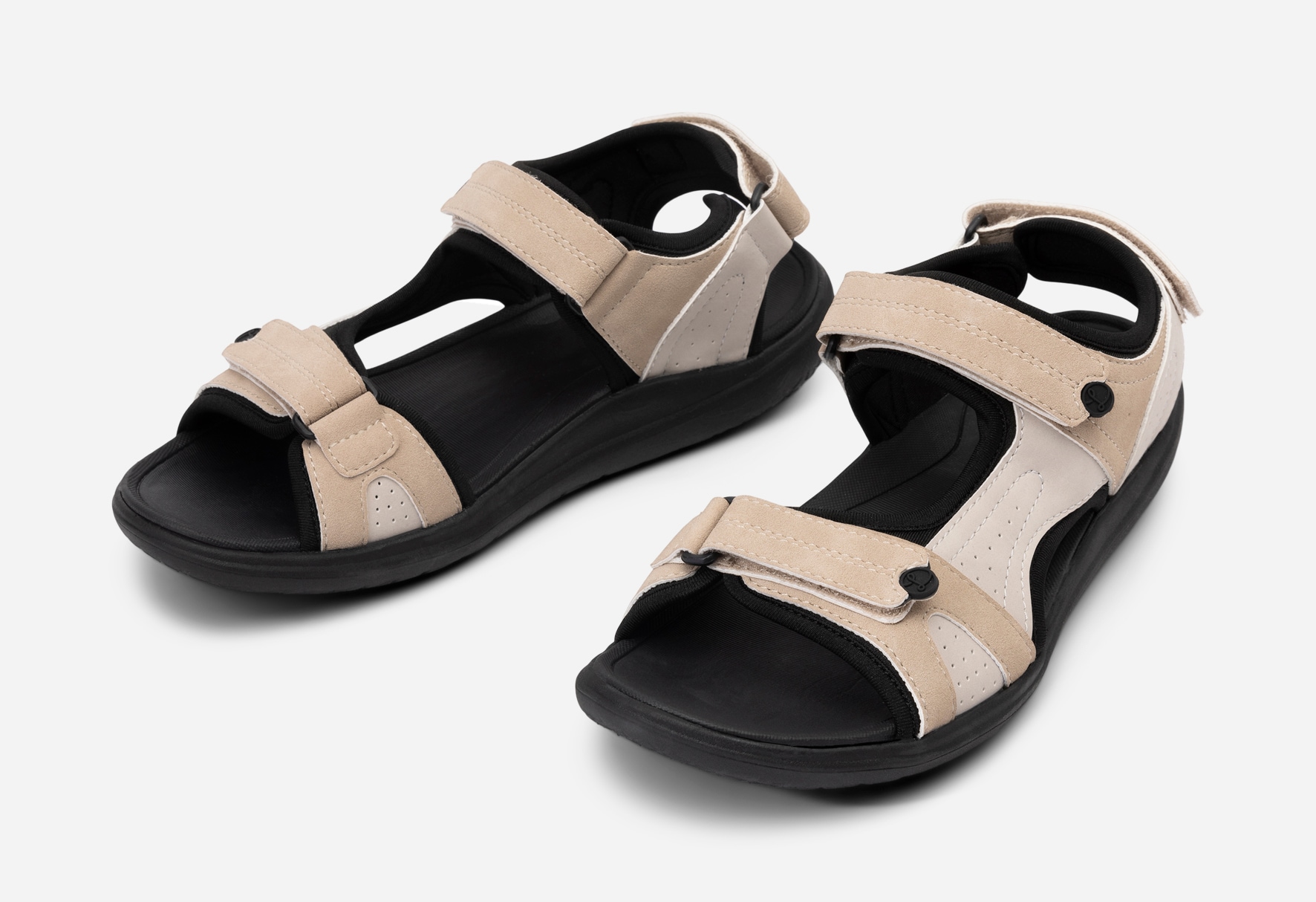 LINEAR, Sandal med reimer Beige