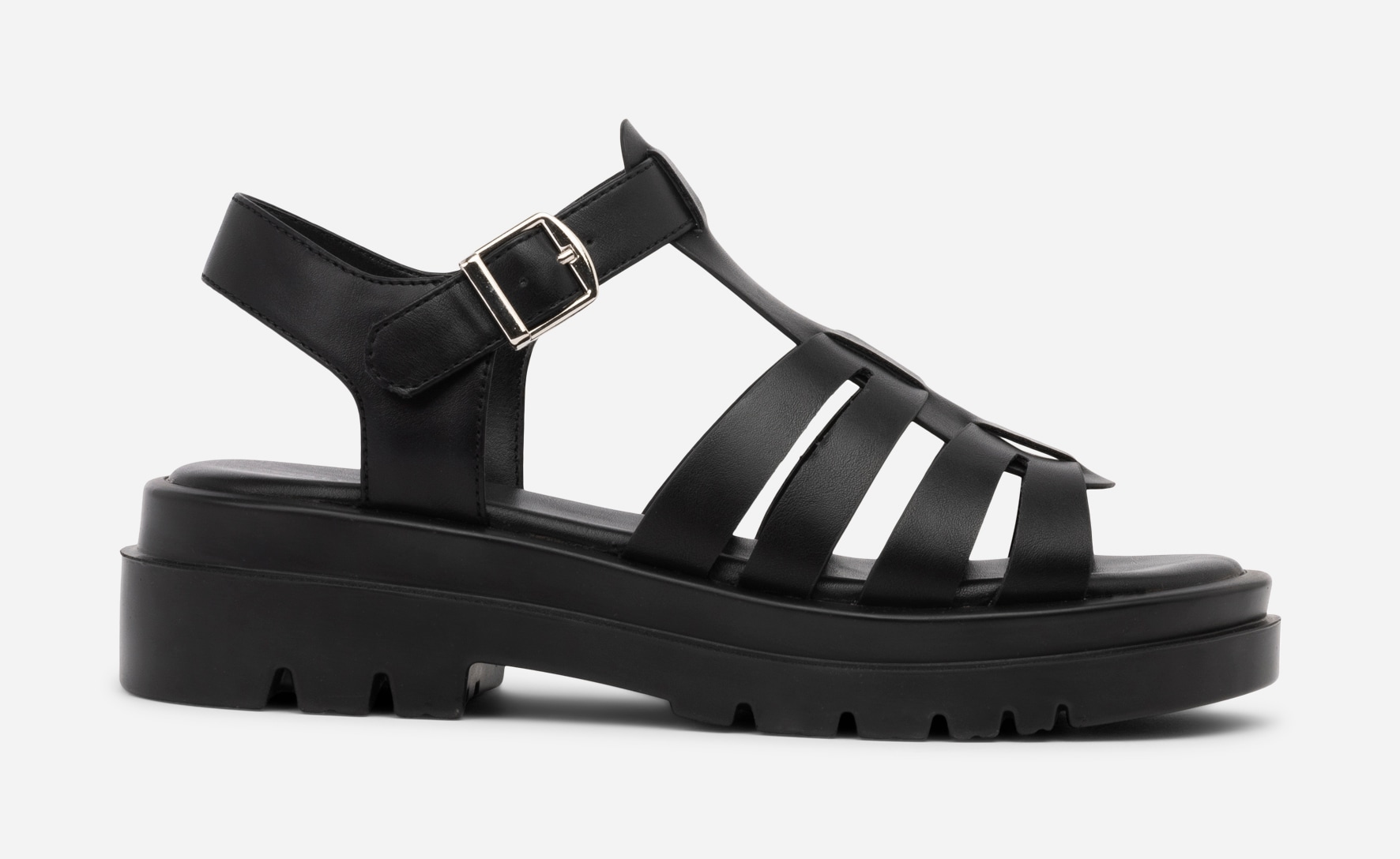 ATTITUDE, Sandal med reimer Sort