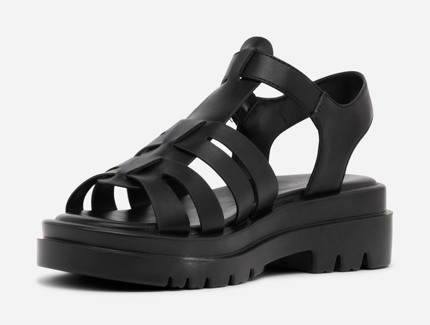 ATTITUDE, Sandal med reimer Sort
