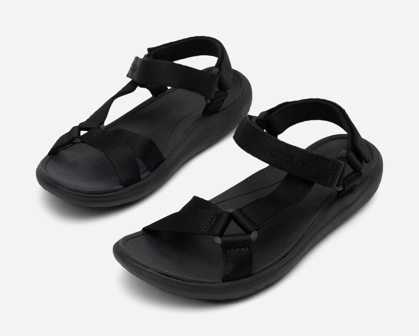 LINEAR, Sandal med reimer Sort