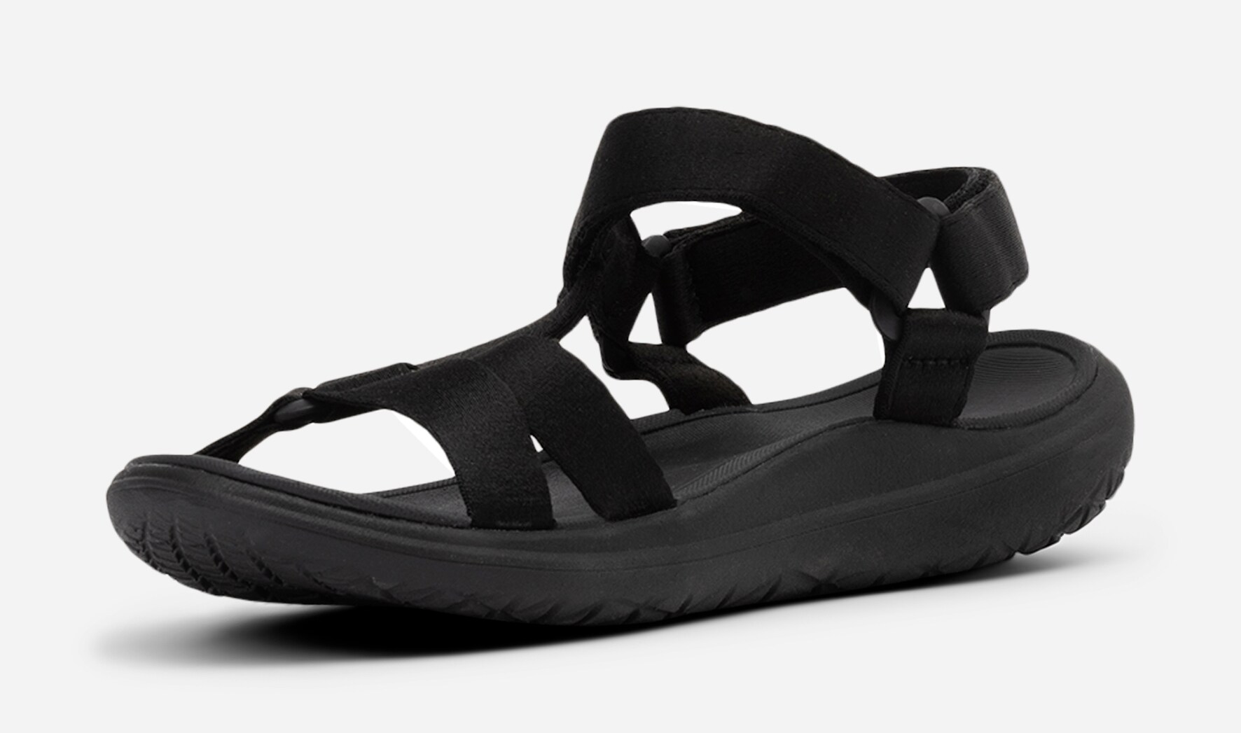 LINEAR, Sandal med reimer Sort