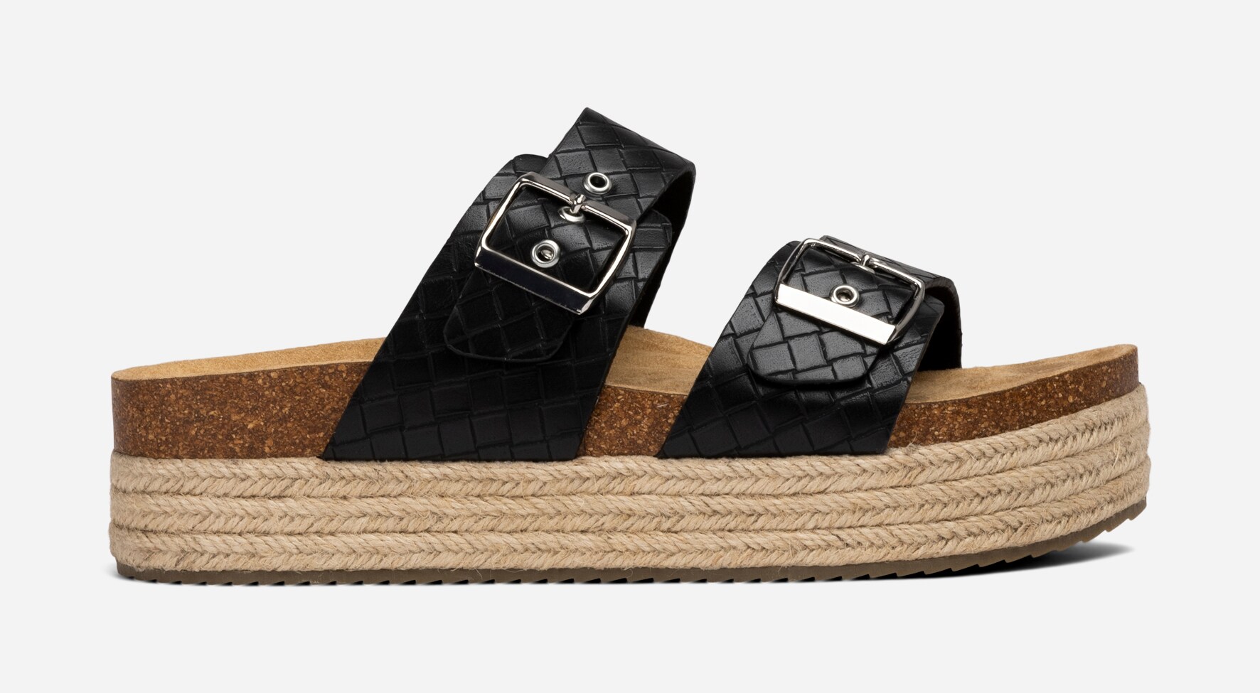 SO ALL, Sandal med platåsåle Sort