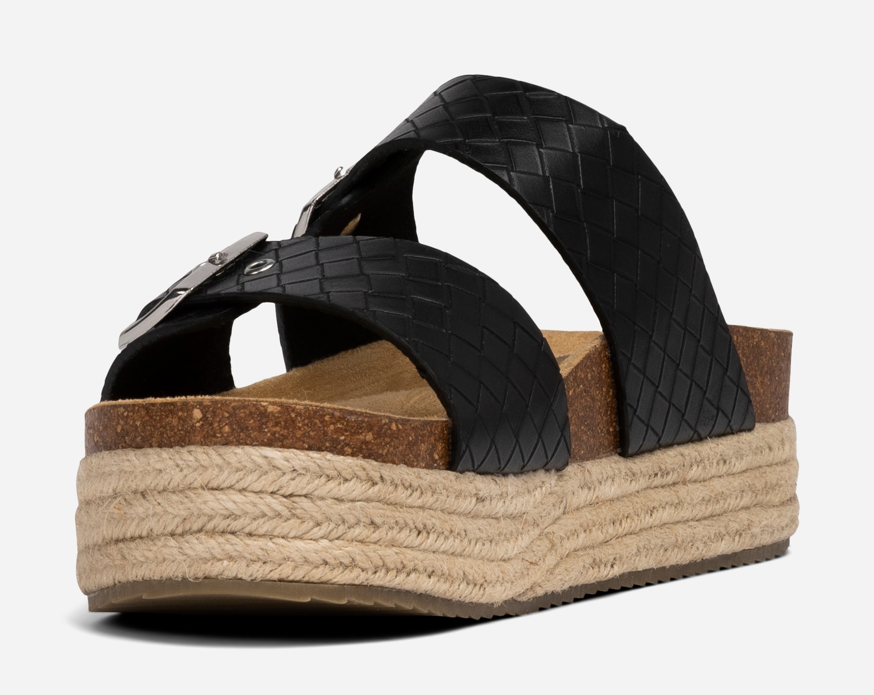 SO ALL, Sandal med platåsåle Sort