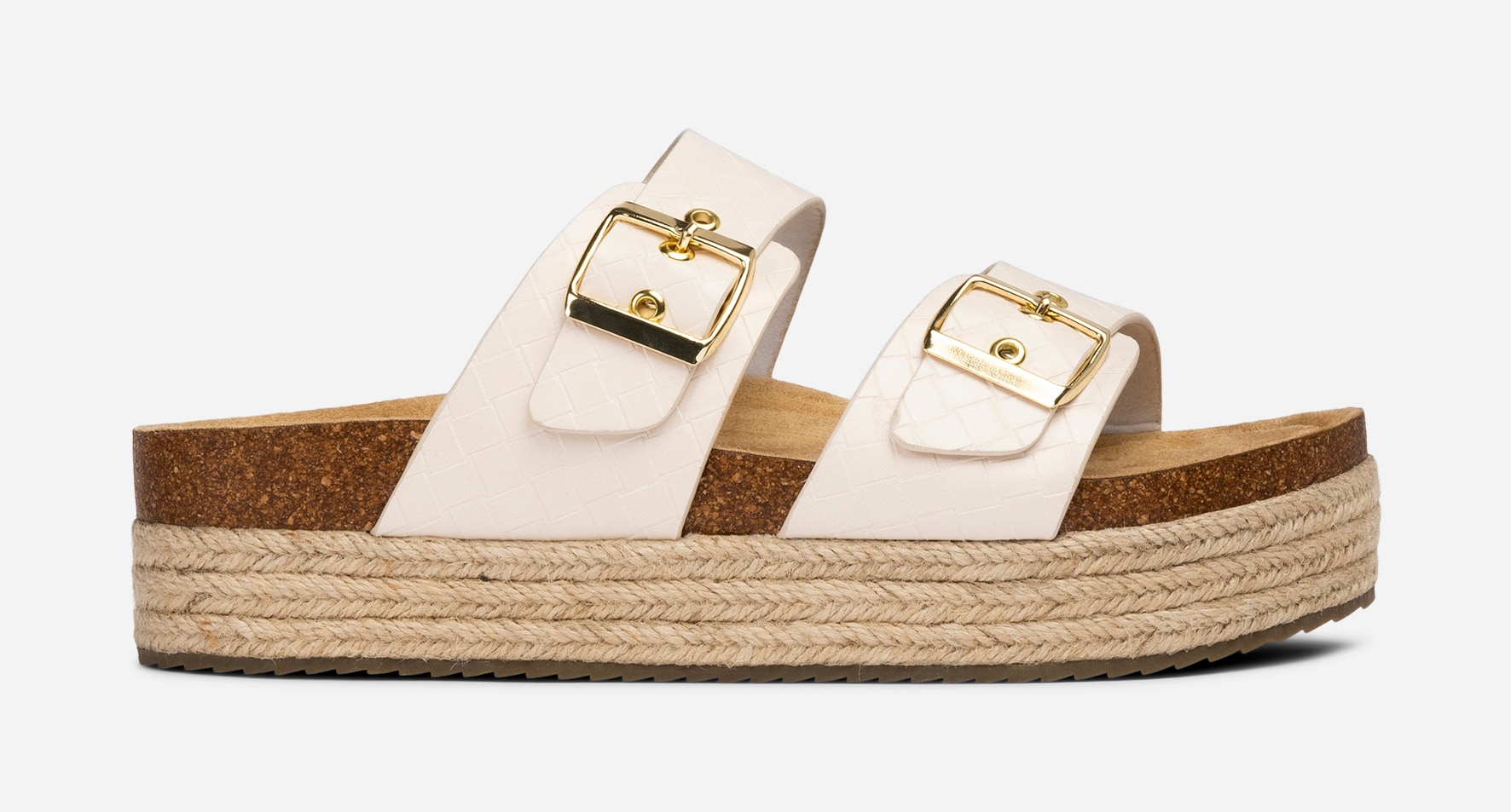 SO ALL, Sandal med platåsåle Beige