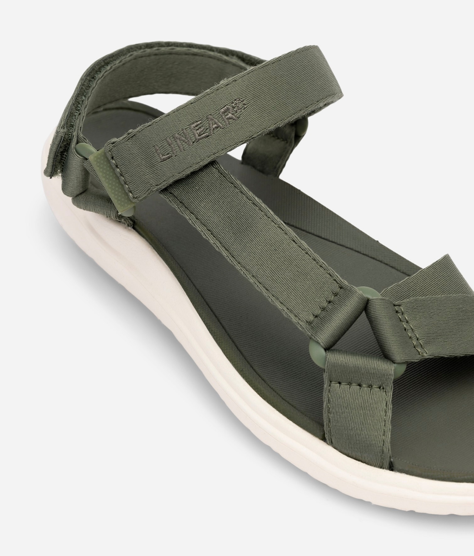 LINEAR, Sandal med reimer Grønn