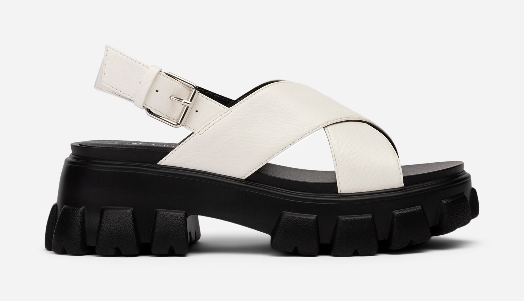 ATTITUDE, Sandal med reimer Hvit