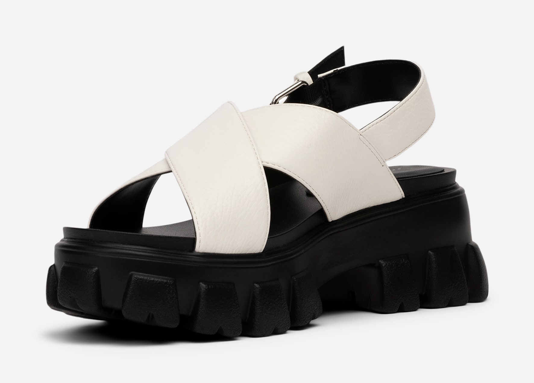 ATTITUDE, Sandal med reimer Hvit