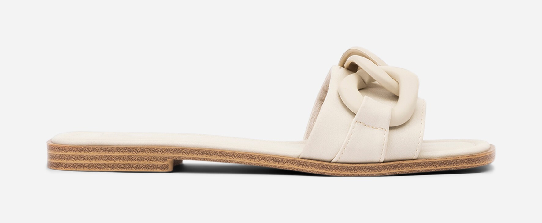 XIT, Sandal med kedje Hvit