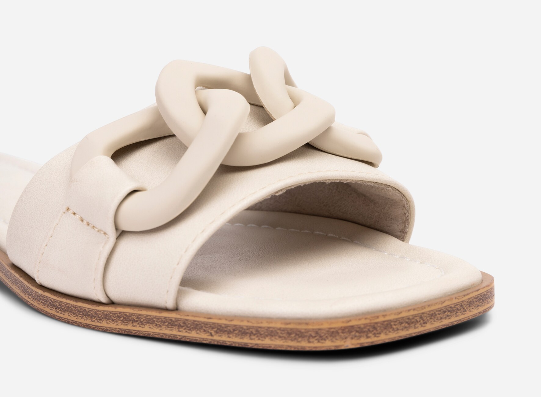 XIT, Sandal med kedje Hvit