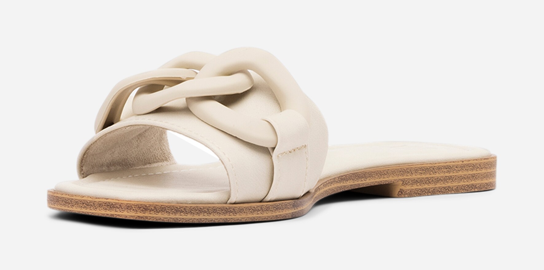 XIT, Sandal med kedje Hvit