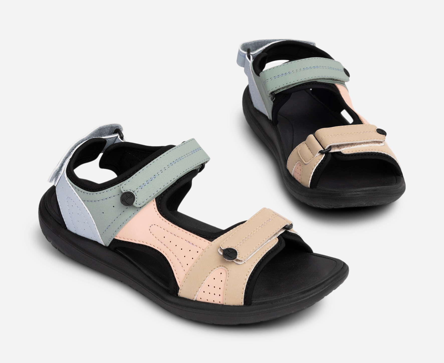 LINEAR, Sandal med reimer Flerfarget