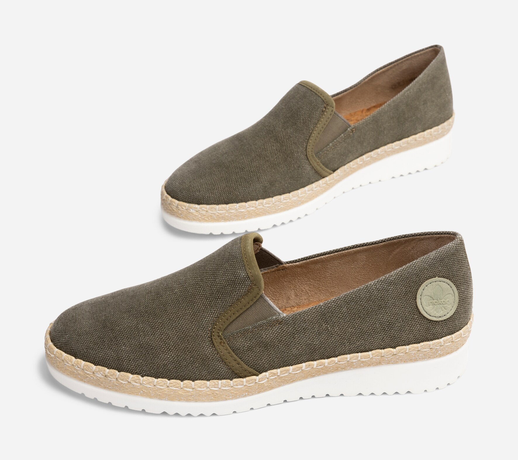 RIEKER, Slip-on Grønn