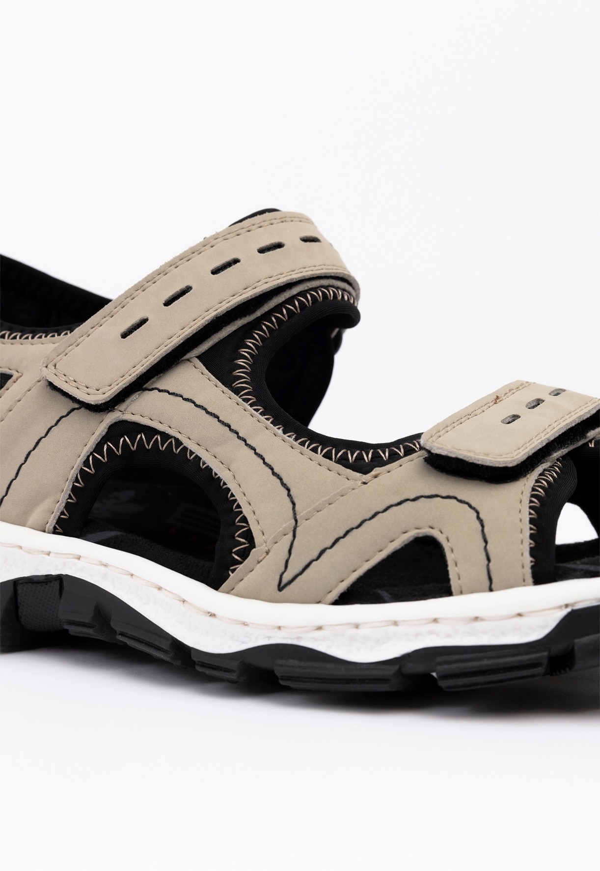RIEKER, Sandal med reimer Beige