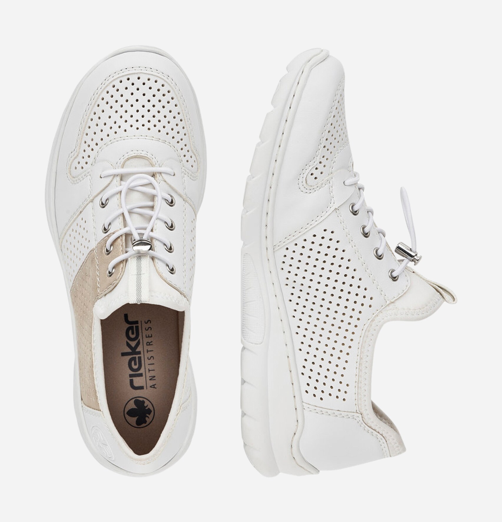 RIEKER, Sneakers Hvit