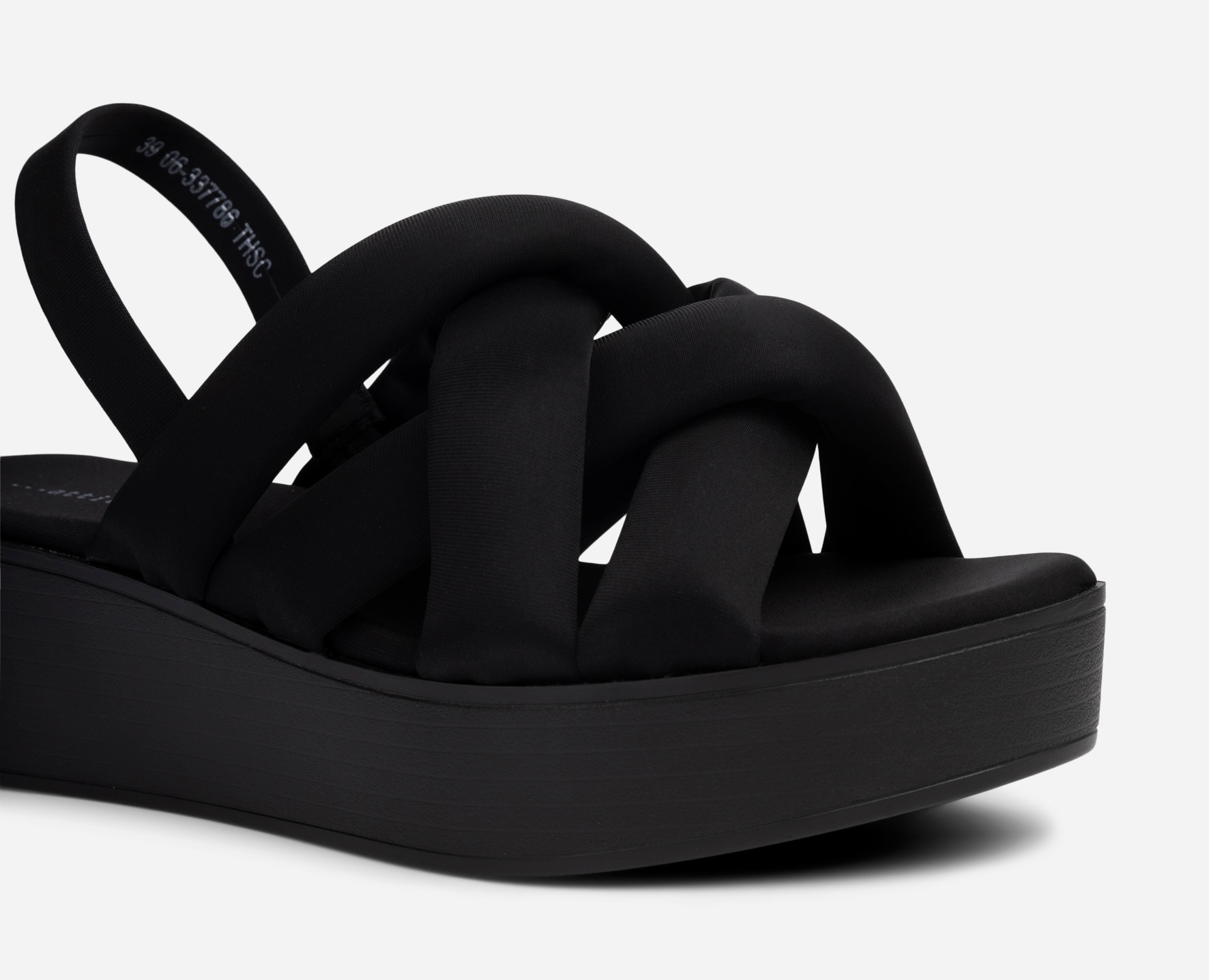 ATTITUDE, Sandalett med reimer Sort