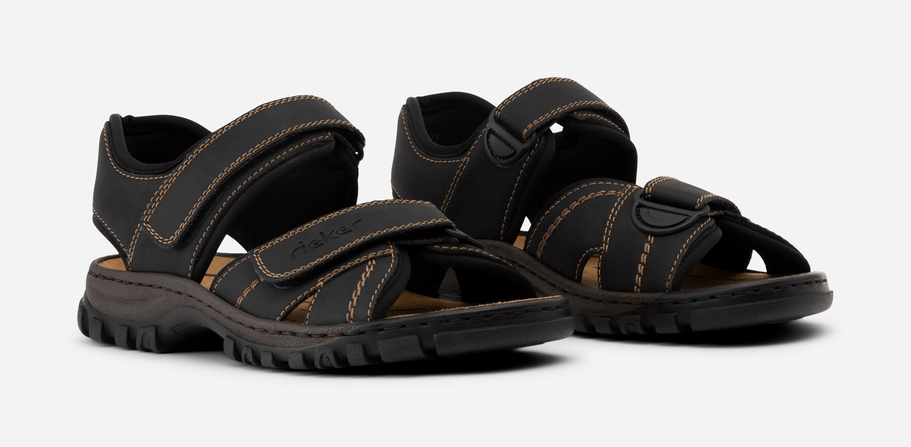 RIEKER, Sandal Sort