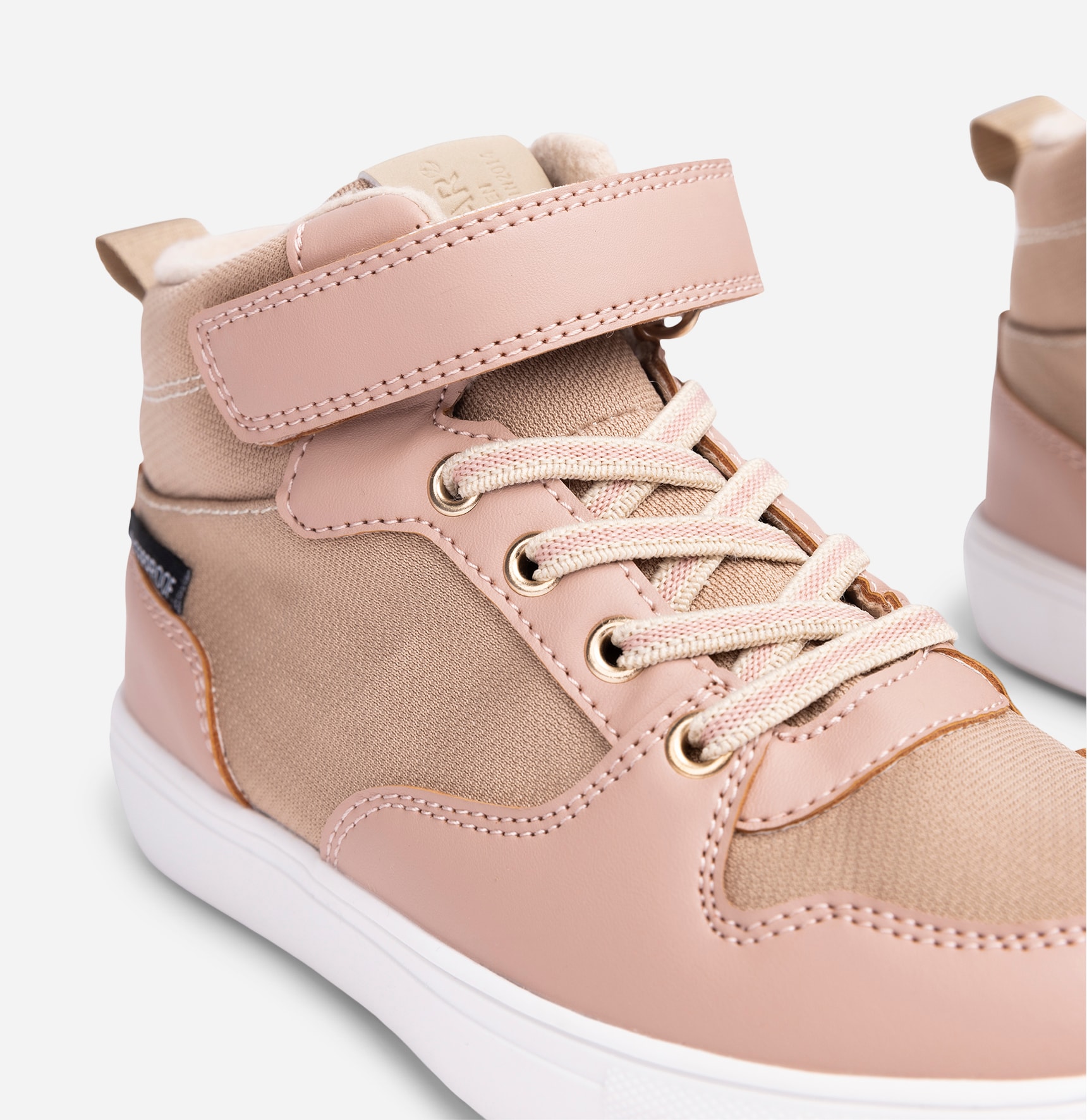 LINEAR, Fleeceforet høy sneakers waterproof Rosa