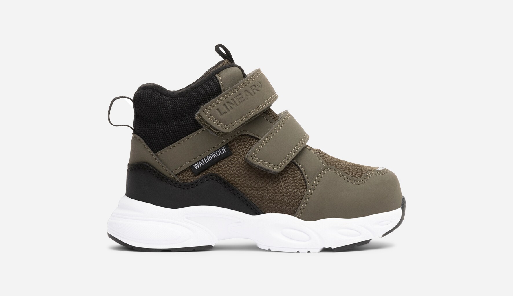 LINEAR, Fleeceforet høy sneakers waterproof Grønn