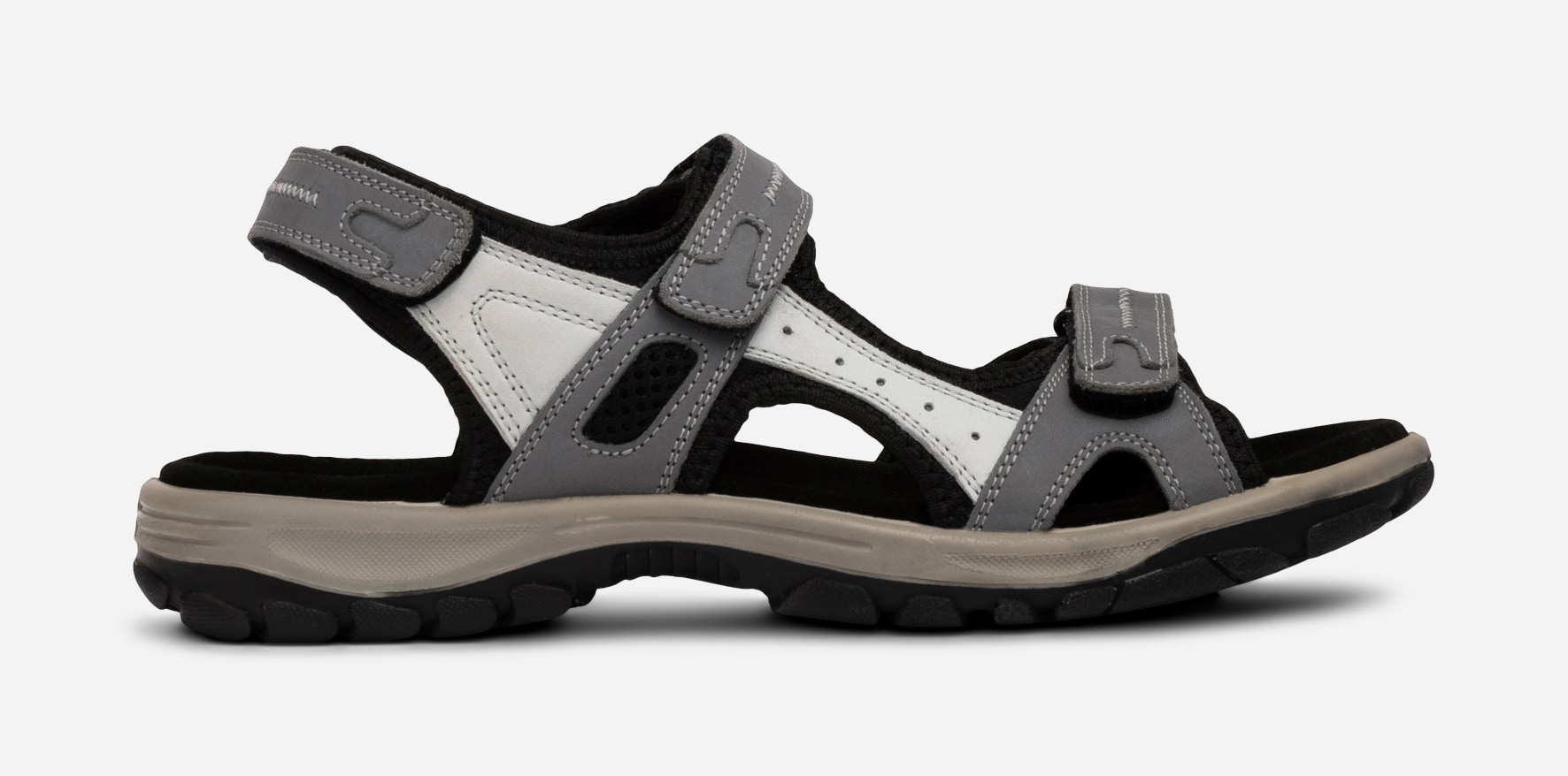 LINEAR, Sandal med reimer Grå