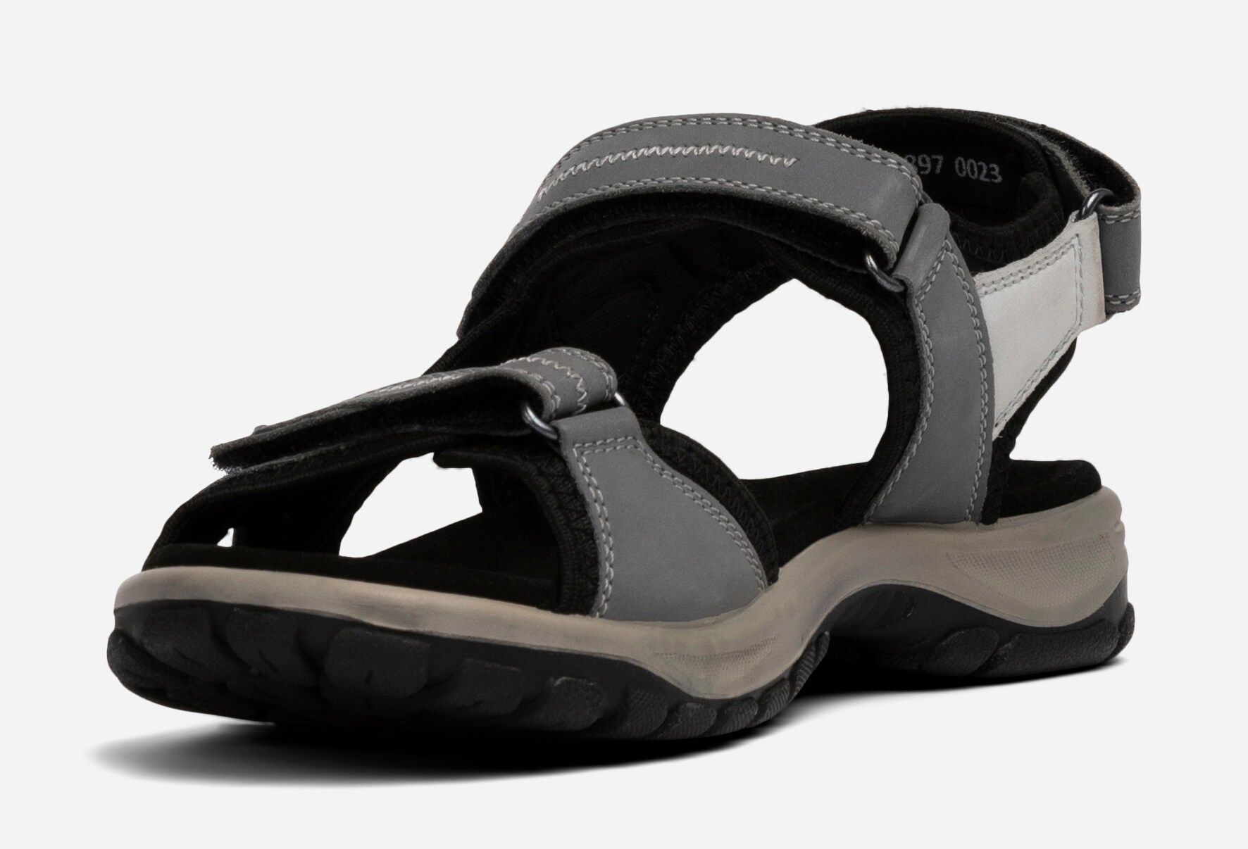 LINEAR, Sandal med reimer Grå