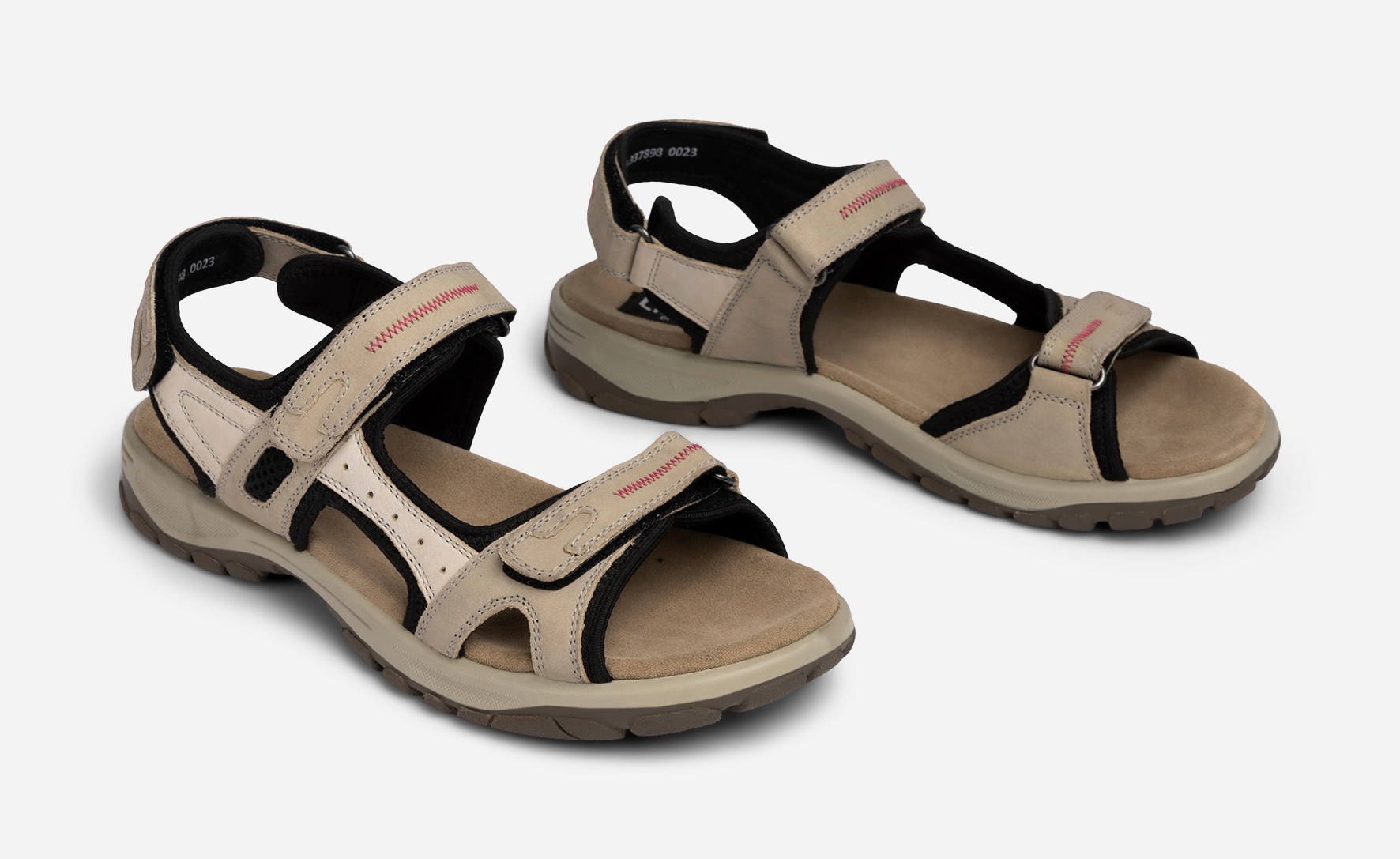 LINEAR, Sandal med reimer Beige